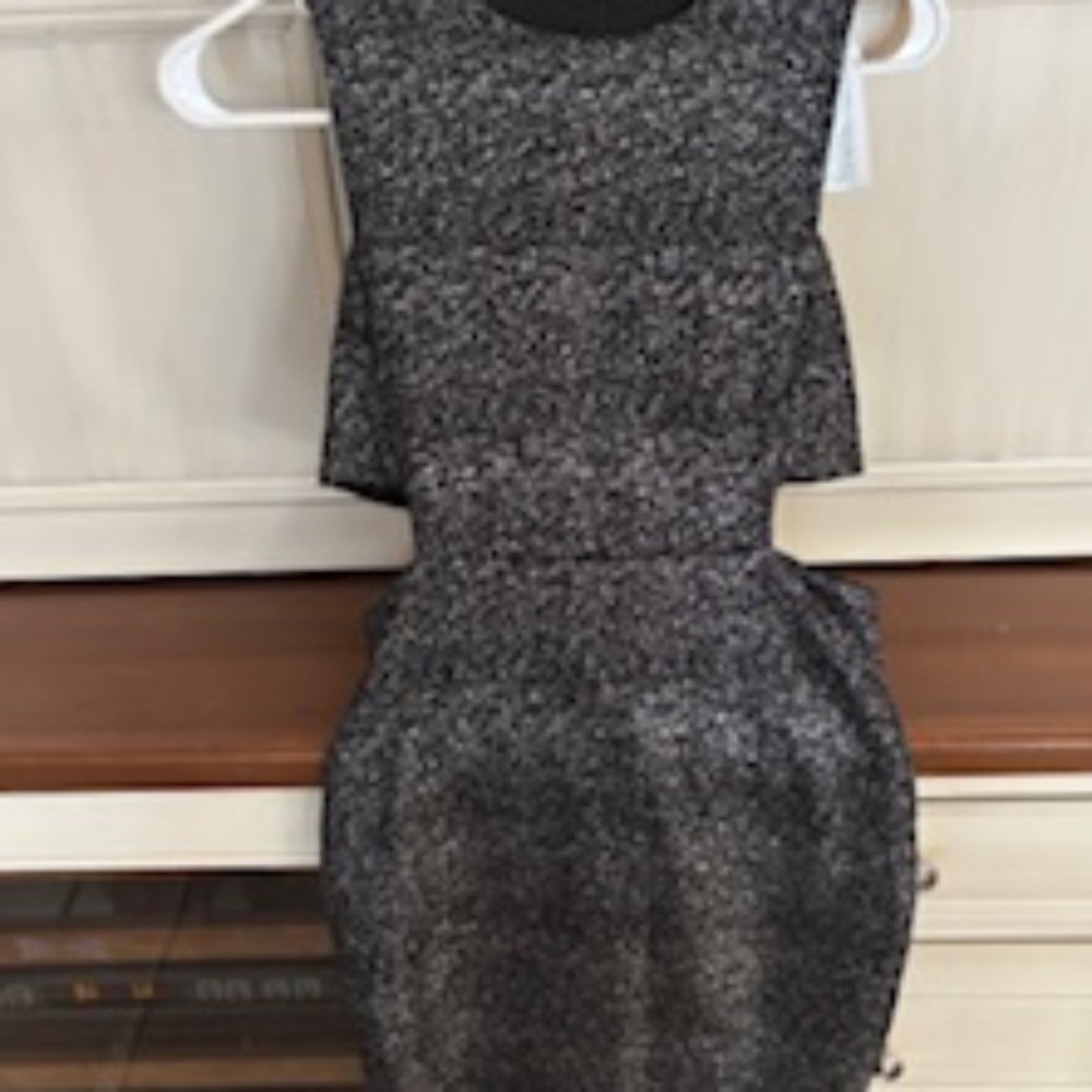 Bloomingdales Aqua cutout dress